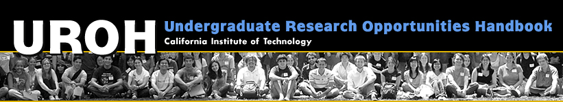 UROH Undergraduate Research Opportunities Handbook